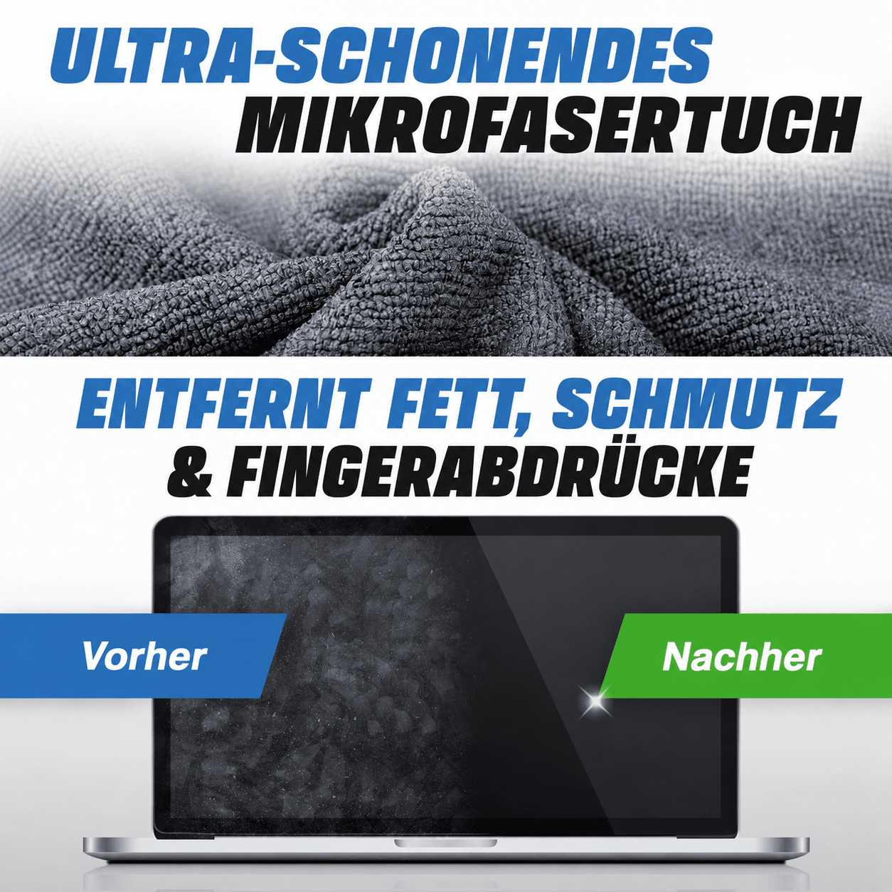 Bildschirmreiniger Spray - für Smartphone, Tablet, Handy, Laptop