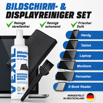 Bildschirmreiniger Spray - für Smartphone, Tablet, Handy, Laptop