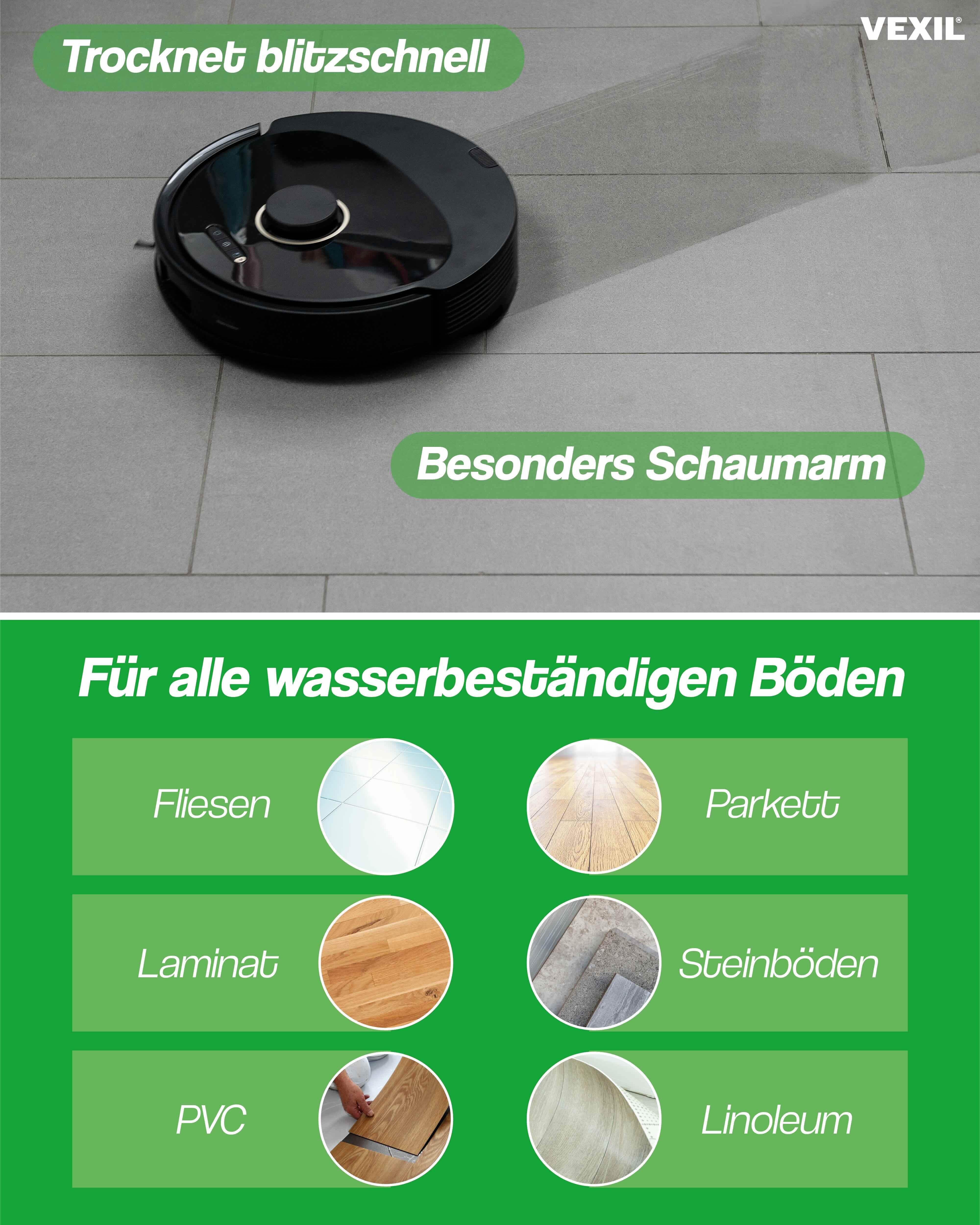 Bodenreiniger für Wischroboter – 1L Power Konzentrat