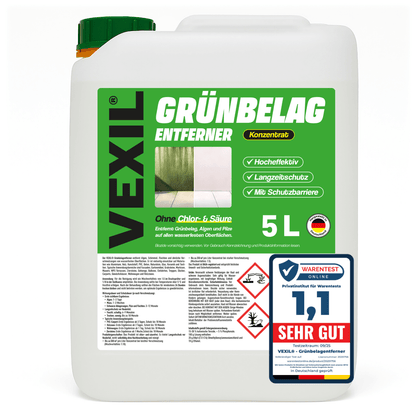 Grünbelagentferner Konzentrat – entfernt Algen, Moos, Pilze & Flechten