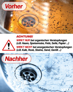 Rohrreiniger - Profi Abflussreiniger extra Stark für Extremfälle - 1L