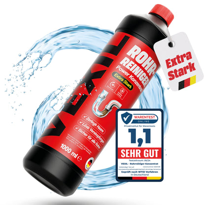 Rohrreiniger - Profi Abflussreiniger extra Stark für Extremfälle - 1L