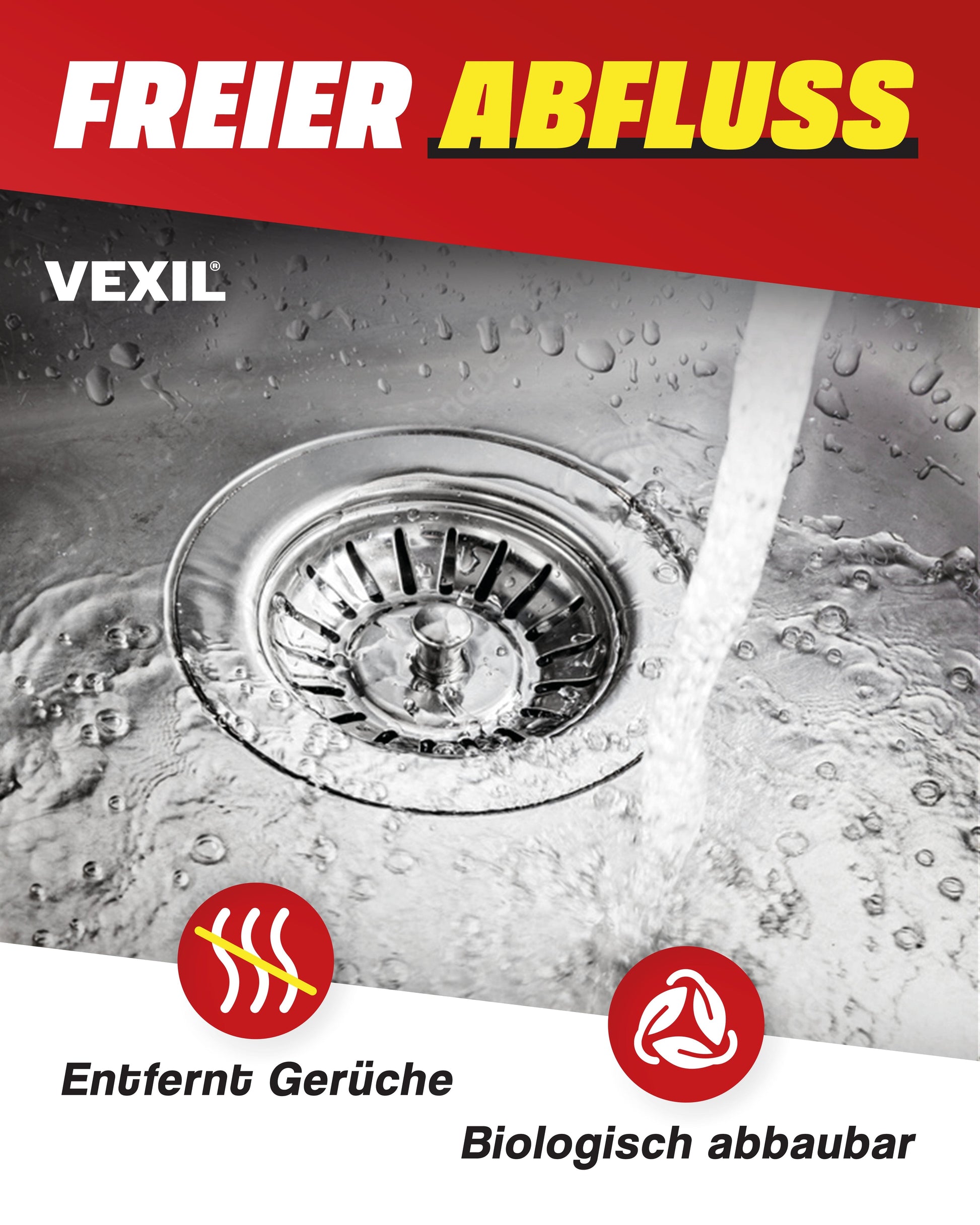 Rohrreiniger - Profi Abflussreiniger extra Stark für Extremfälle - 1L