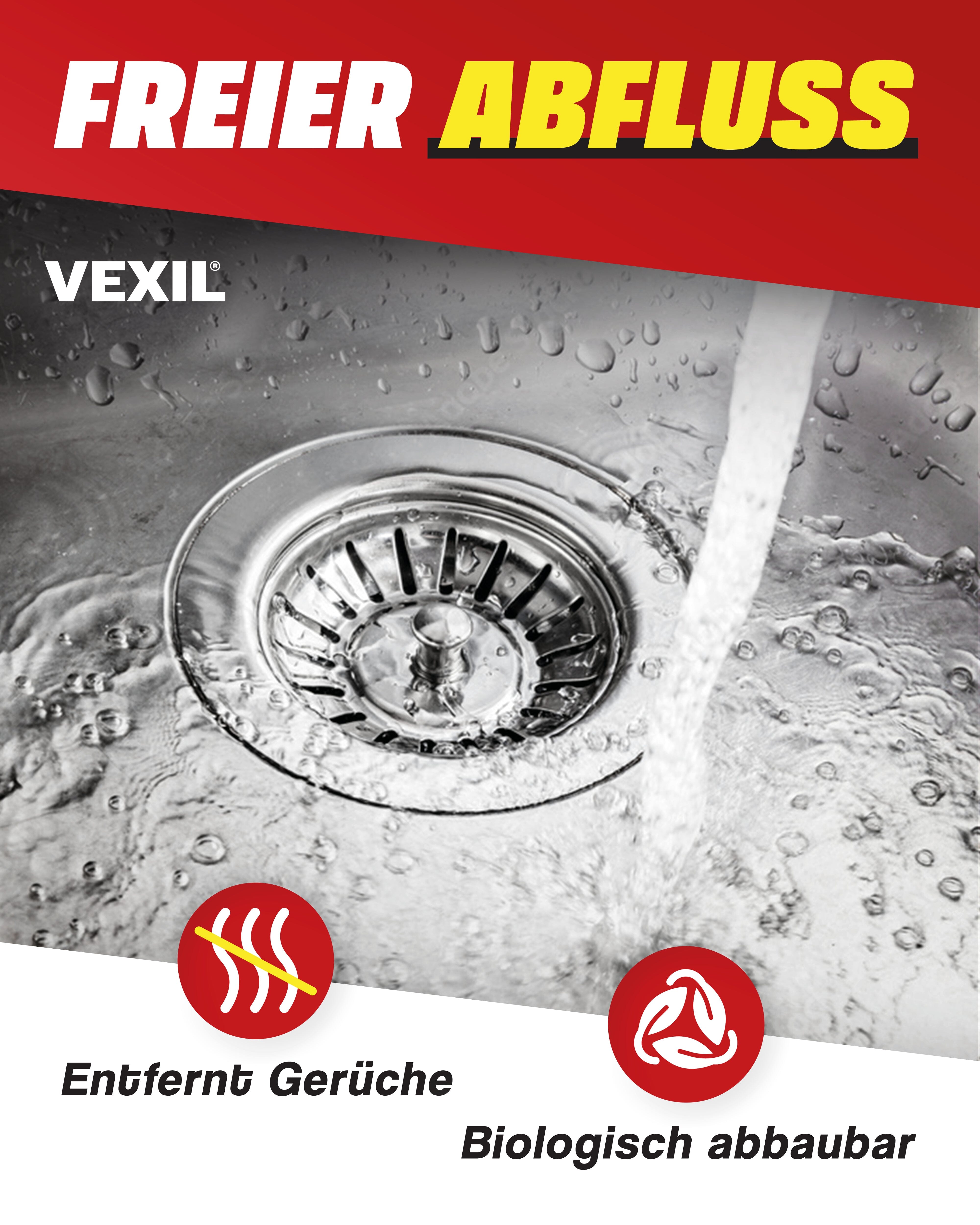 Rohrreiniger - Profi Abflussreiniger extra Stark für Extremfälle - 1L
