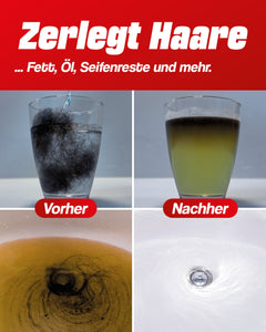 Rohrreiniger - Profi Abflussreiniger extra Stark für Extremfälle - 1L