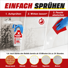 Schimmelentferner Set mit innovativem Schimmelschutz