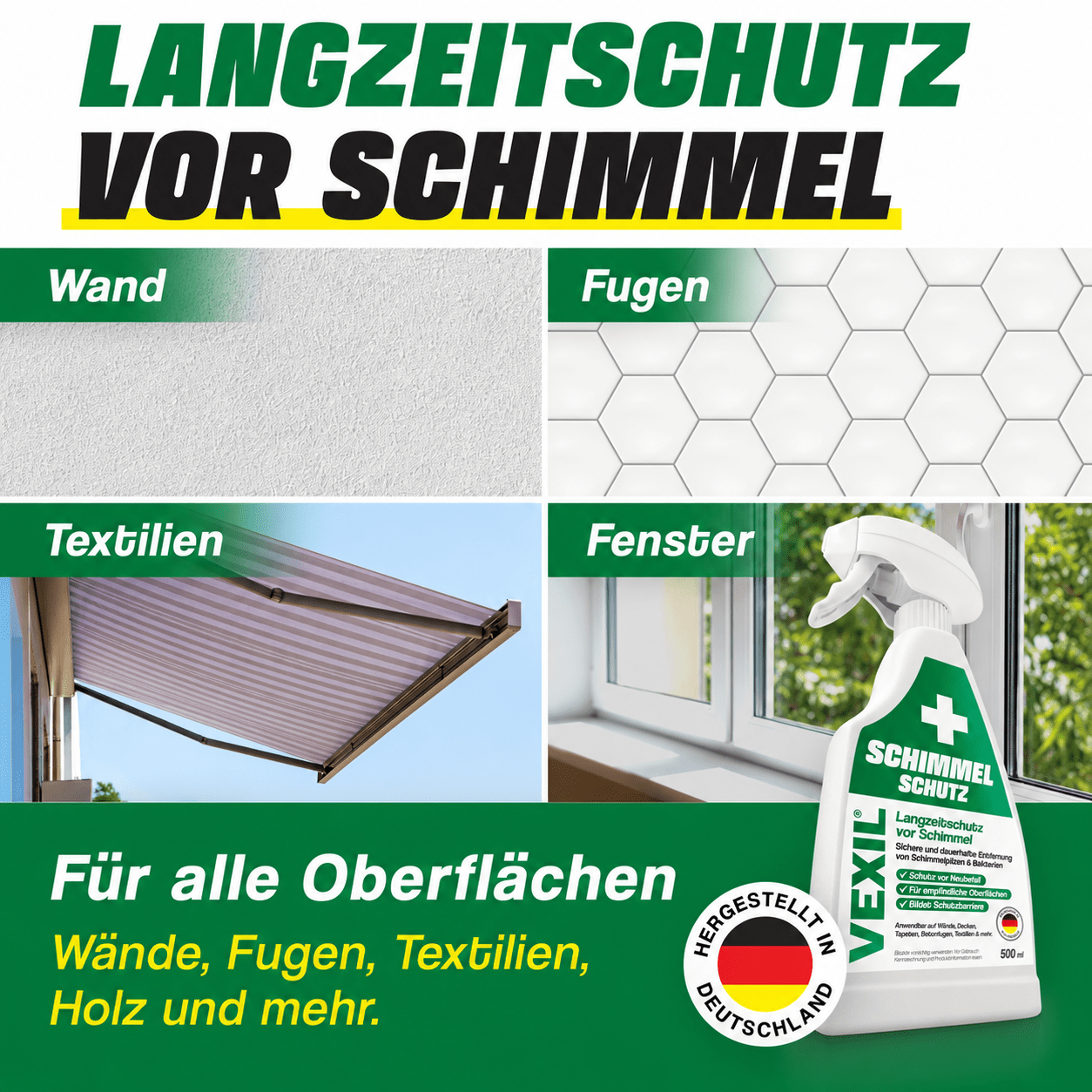 Schimmelschutz - Extreme Schutzbarriere gegen Neubefall