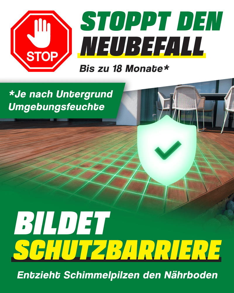Schimmelschutz - Extreme Schutzbarriere gegen Neubefall