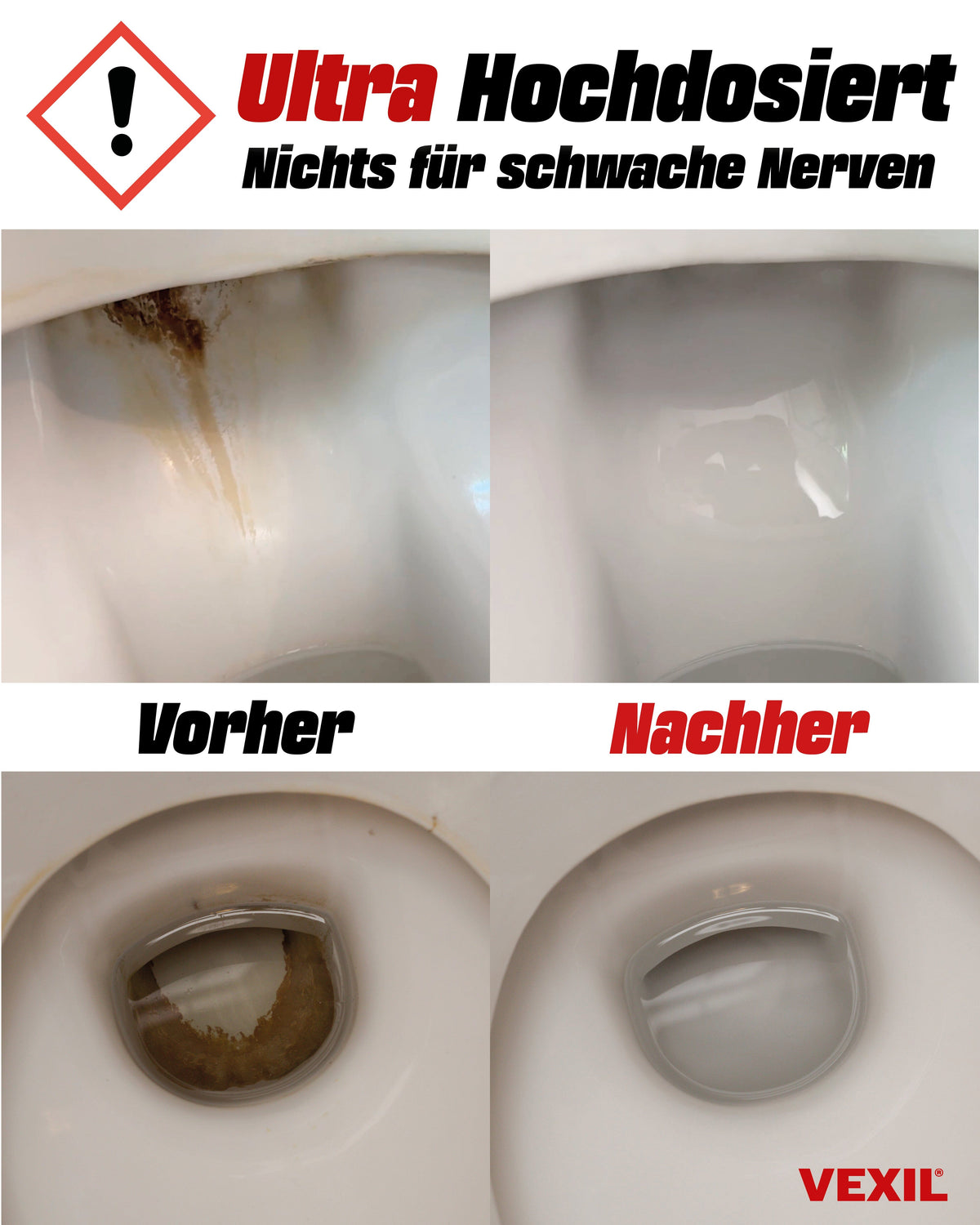 Urin- und Kalksteinentferner, rot, pH-Wert Urin- und Kalksteinentferner, rot, pH-Wert