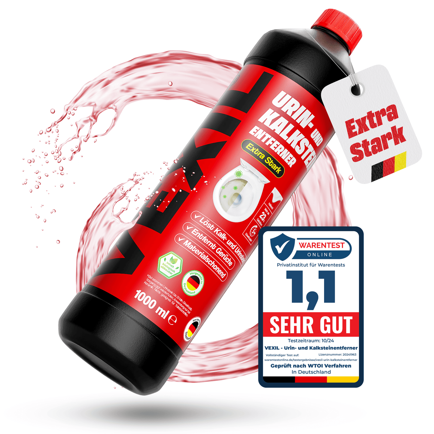Urinsteinentferner extra Stark - entfernt hartnäckigen Urin- & Kalkstein