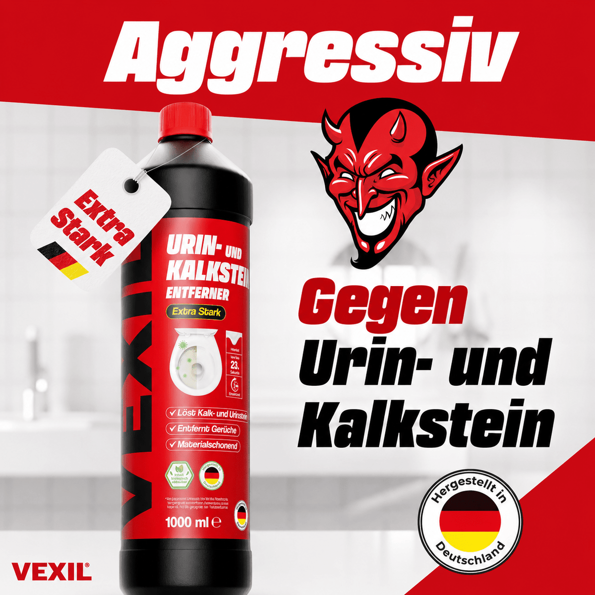 Urinsteinentferner extra Stark - entfernt hartnäckigen Urin- & Kalkstein